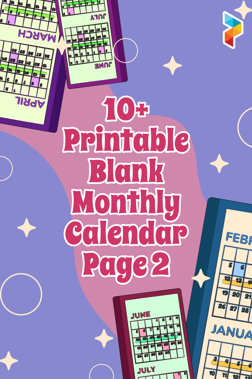 Blank Monthly Calendar Page 2 Blank Monthly Calendar Page 2